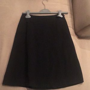 Prada black A-line skirt